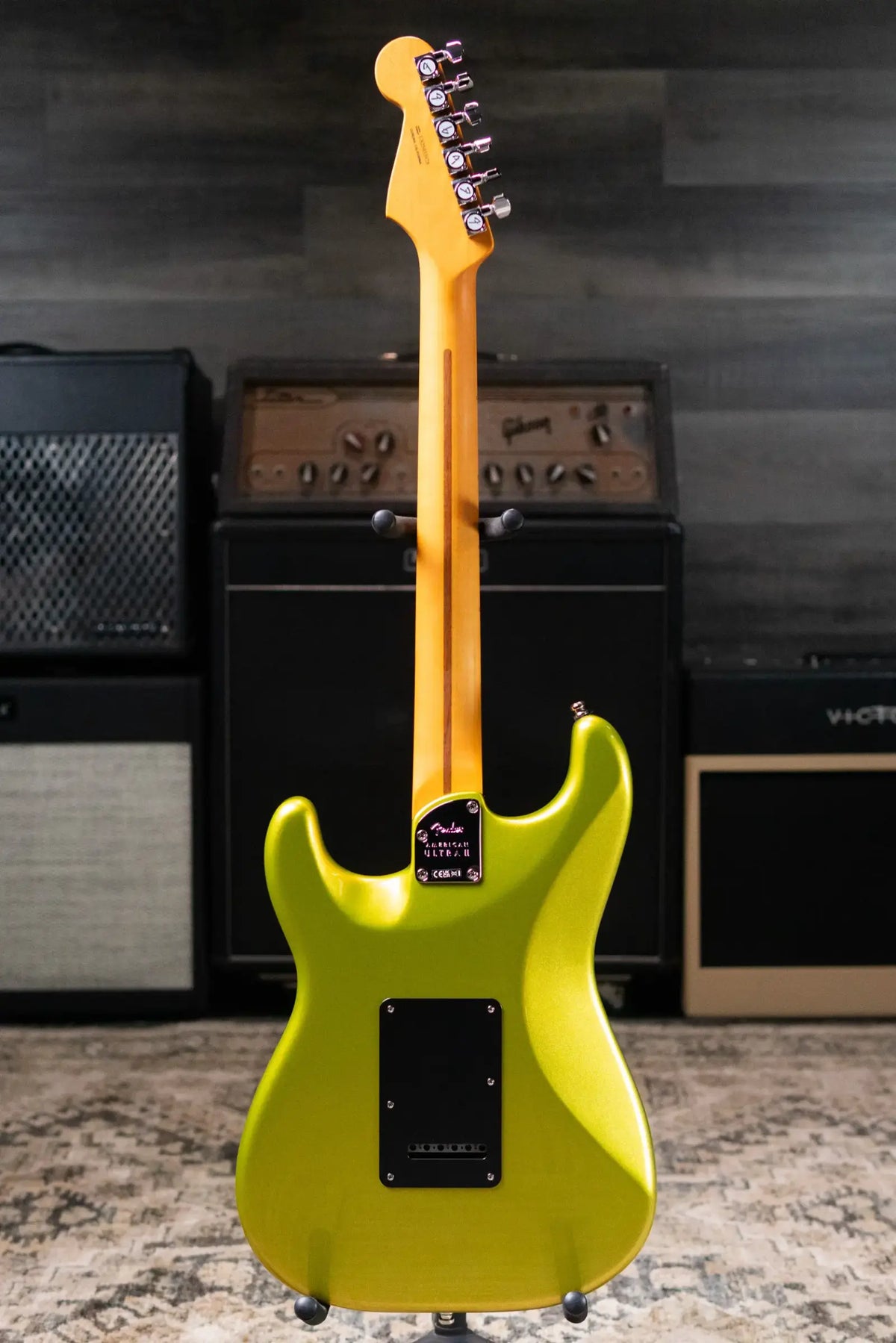 Fender American Ultra II Stratocaster HSS Electric Guitar - Solar Flare with Hardshell Case