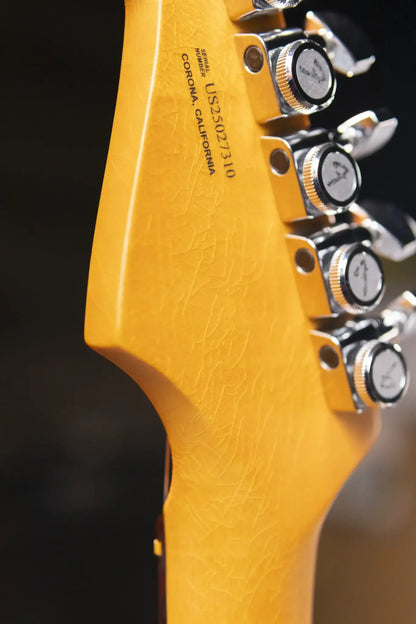 Fender American Ultra Luxe Vintage '60s Stratocaster HSS Electric Guitar - Fiesta Red with Hardshell Case