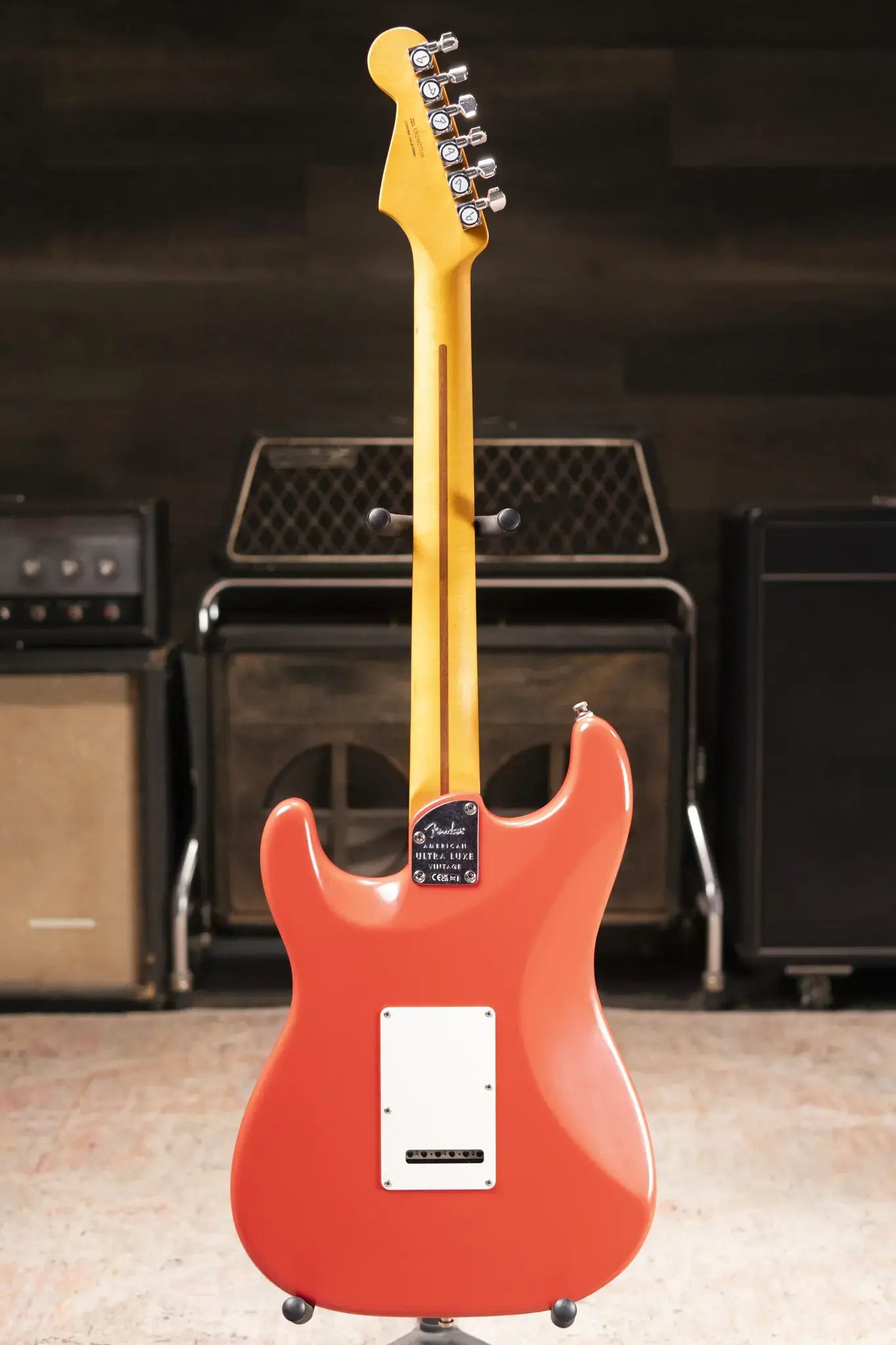 Fender American Ultra Luxe Vintage '60s Stratocaster HSS Electric Guitar - Fiesta Red with Hardshell Case
