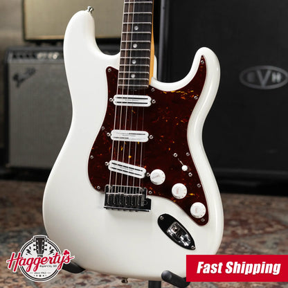 Fender American Ultra Stratocaster Guitar - Arctic Pearl with Hardshell Case - Used
