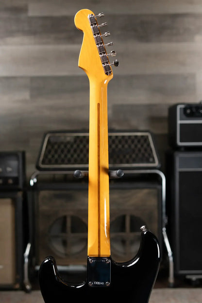 Fender American Vintage II 1957 Stratocaster, Maple Fingerboard - Black with Vintage-Style Tweed Hardshell Case - Used