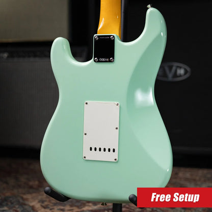 Fender American Vintage II 1961 Stratocaster Electric Guitar - Surf Green with Hardshell Case