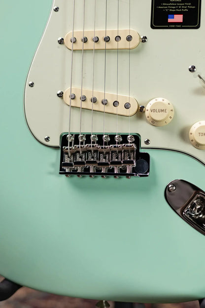 Fender American Vintage II 1961 Stratocaster Electric Guitar - Surf Green with Hardshell Case