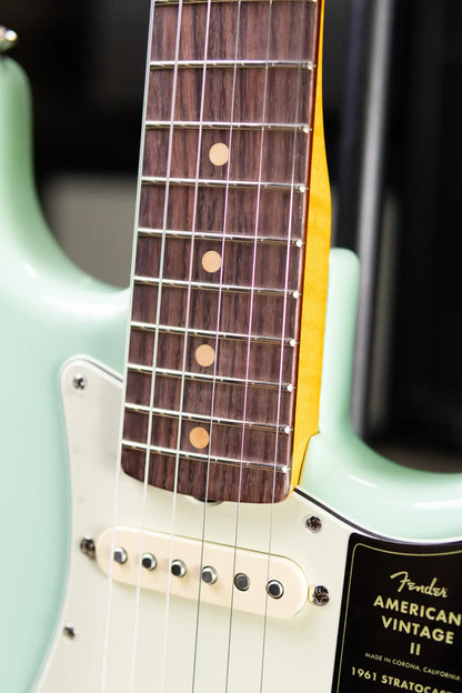 Fender American Vintage II 1961 Stratocaster Electric Guitar - Surf Green with Hardshell Case