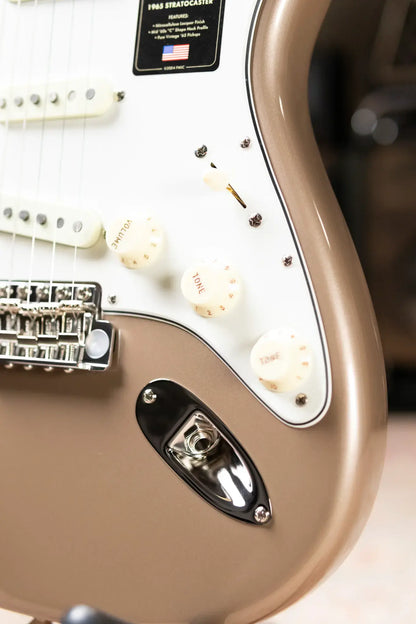 Fender American Vintage II 1965 Stratocaster, Round-Lam Rosewood Fingerboard - Shoreline Gold with Hardshell Case - Used
