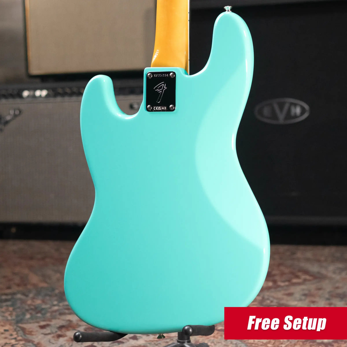 Fender American Vintage II 1966 Jazz Bass - Sea Foam Green with Hardshell Case - Demo