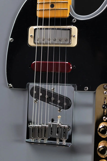 Fender Brent Mason Telecaster Electric Guitar - Primer Gray with Hardshell Case