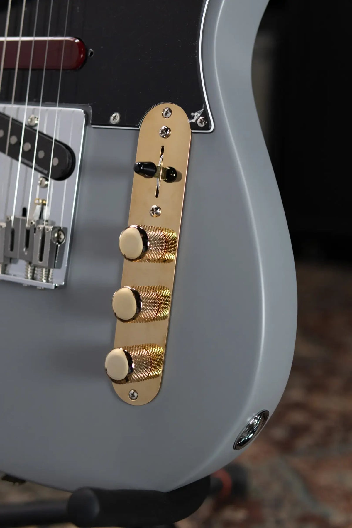 Fender Brent Mason Telecaster Electric Guitar - Primer Gray with Hardshell Case