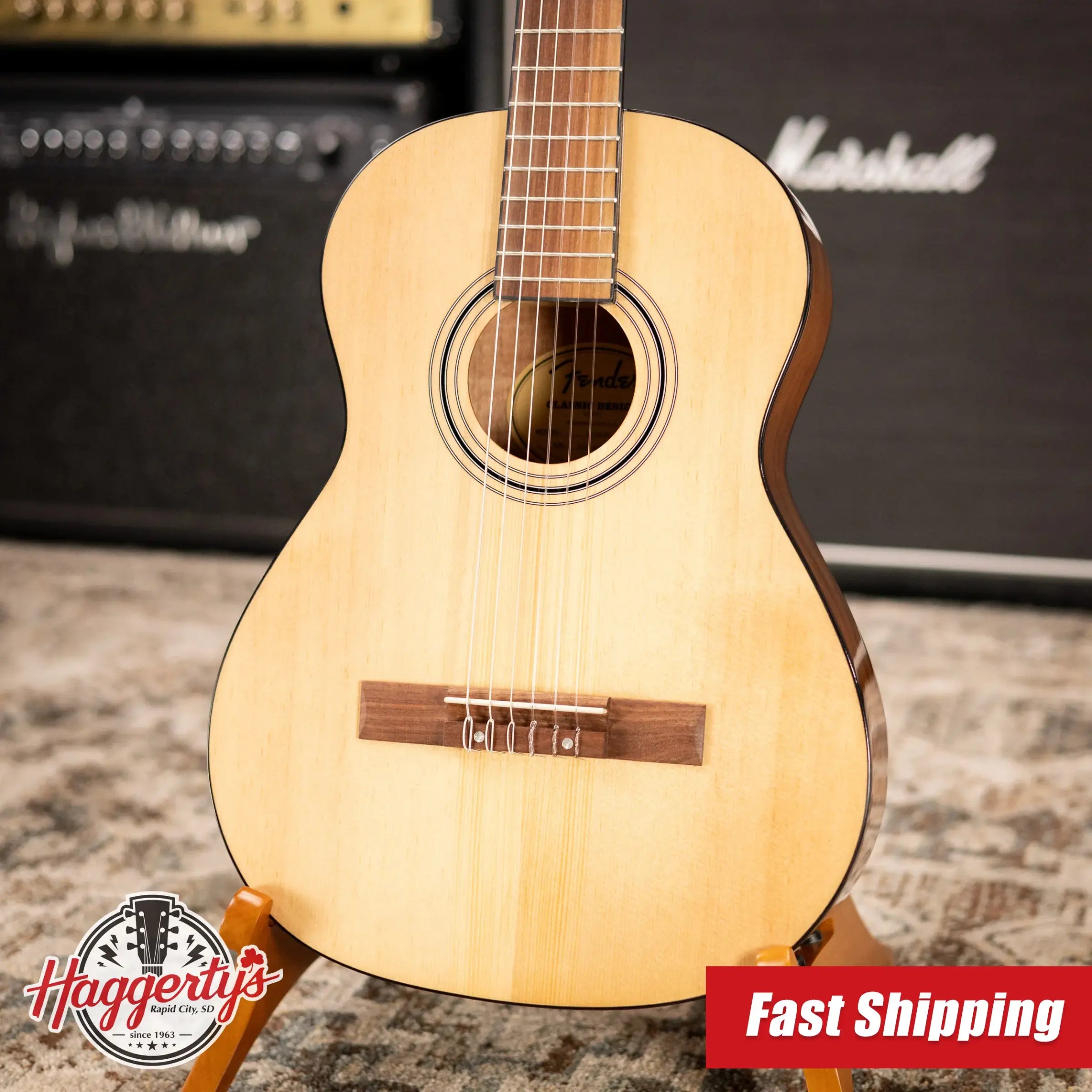 Fender CN-30 Nylon 3/4 Acoustic Guitar - Natural with Gig Bag