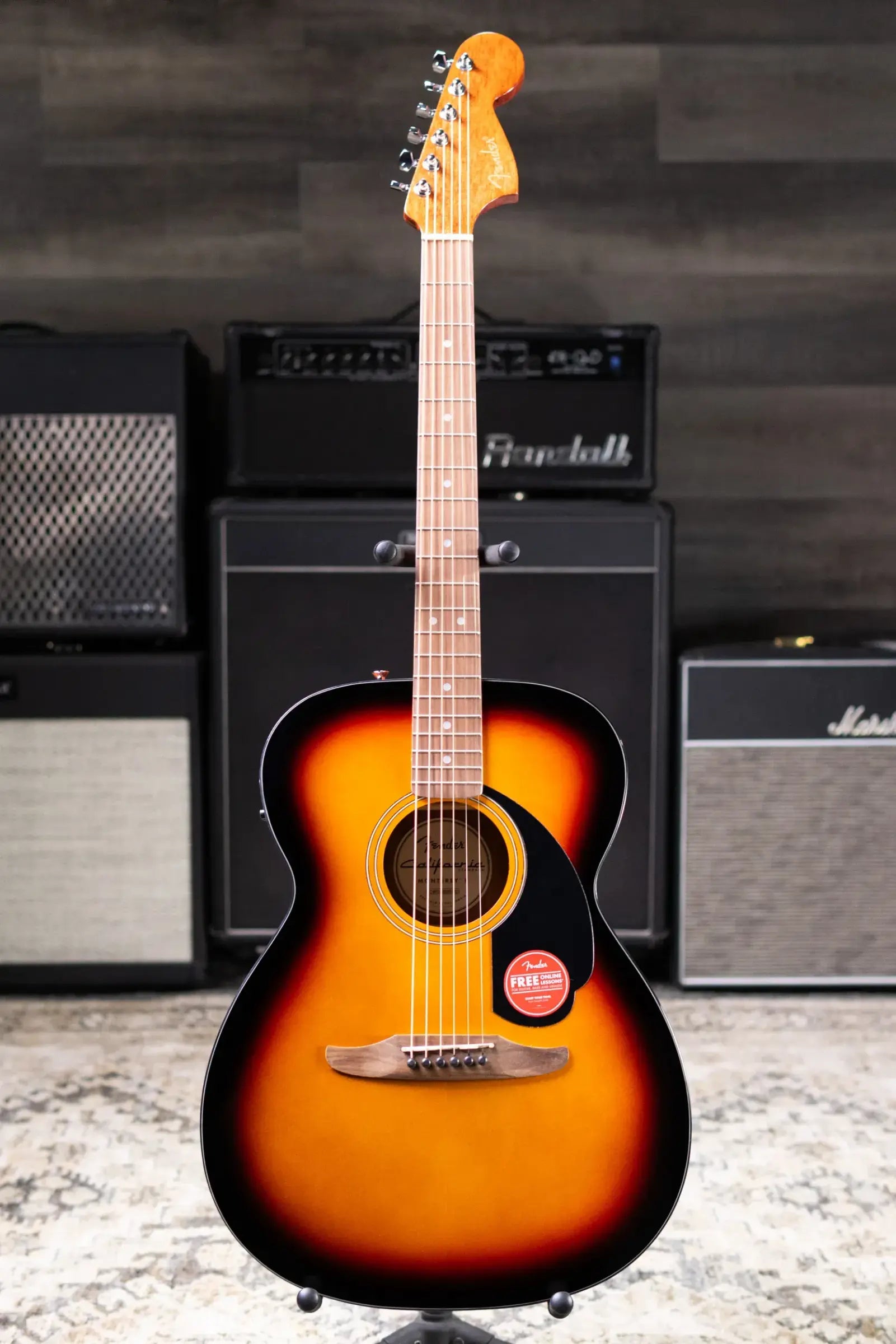 Fender California Standard Monterey E Acoustic/Electric Guitar - 3-Color Sunburst