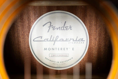 Fender California Standard Monterey E Acoustic/Electric Guitar - 3-Color Sunburst