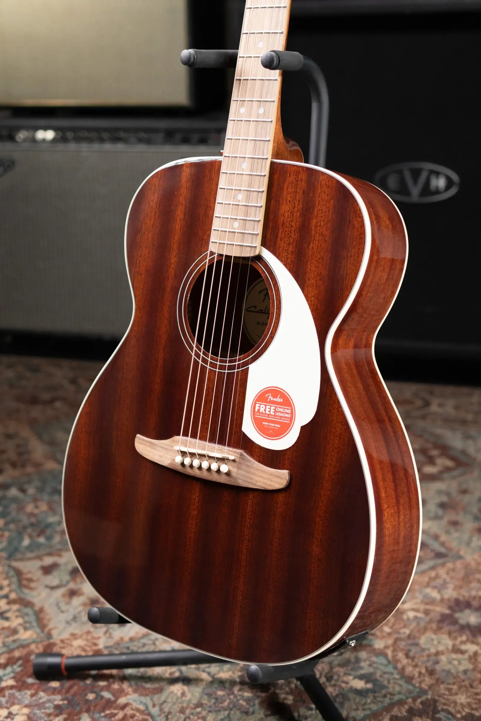 Fender California Standard Monterey E Acoustic/Electric Guitar - Natural Sapele