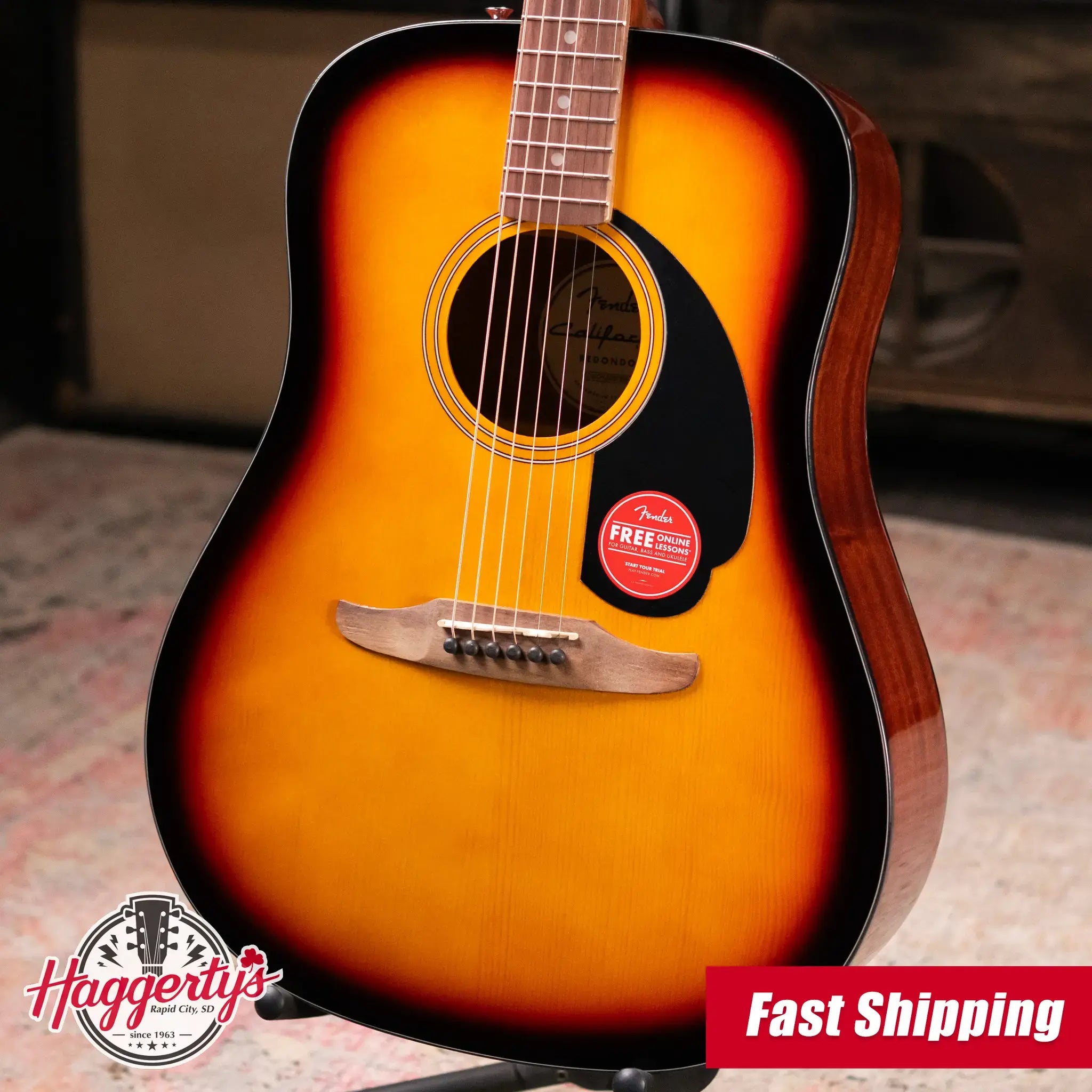 Fender California Standard Redondo Acoustic Guitar - 3-Color Sunbrst