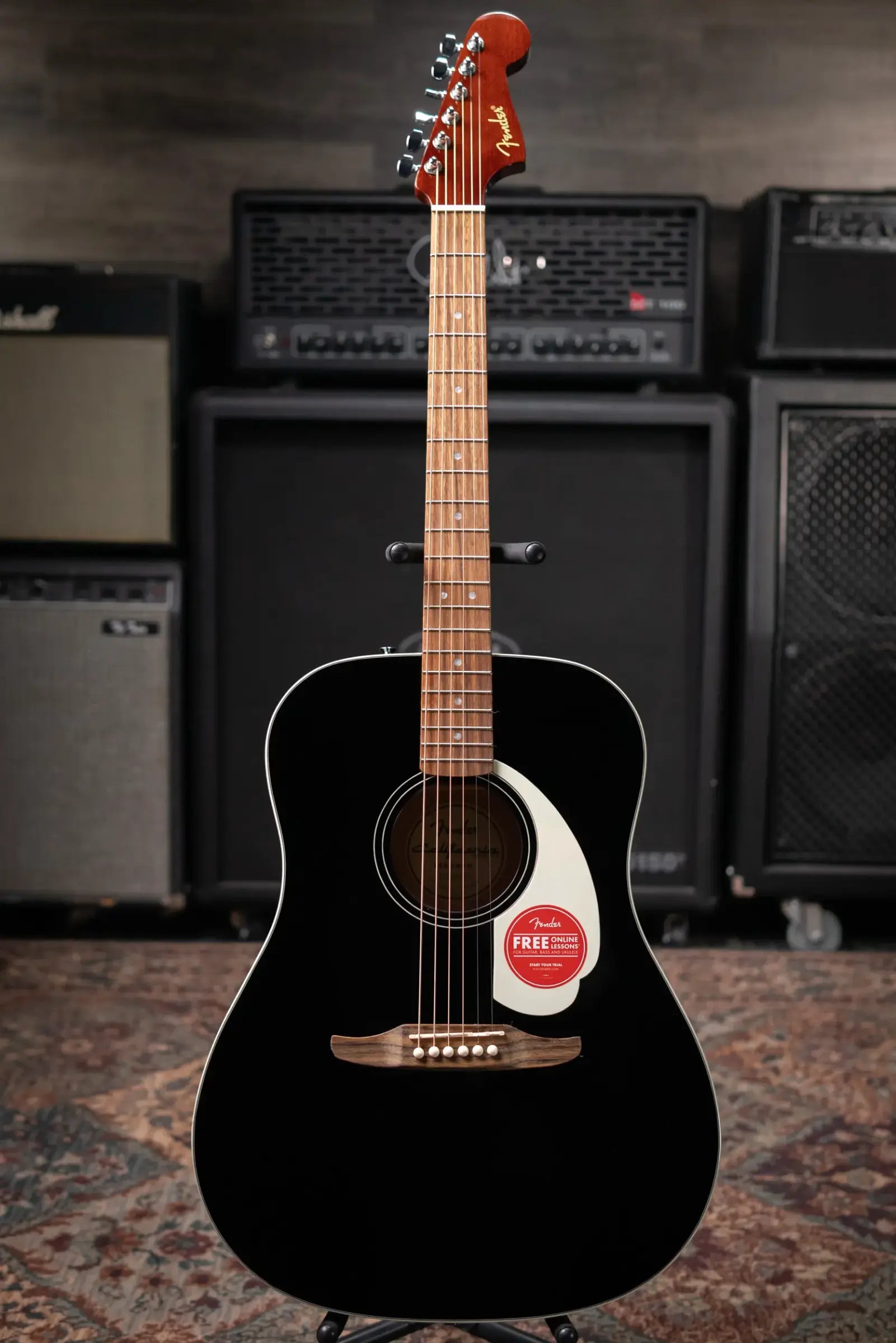 Fender California Standard Redondo Acoustic Guitar - Black