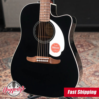 Fender California Standard Redondo CE Acoustic/Electric Guitar - Black