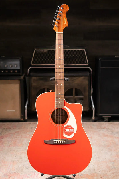 Fender California Standard Redondo CE Acoustic/Electric Guitar - Fiesta Red