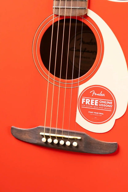 Fender California Standard Redondo CE Acoustic/Electric Guitar - Fiesta Red