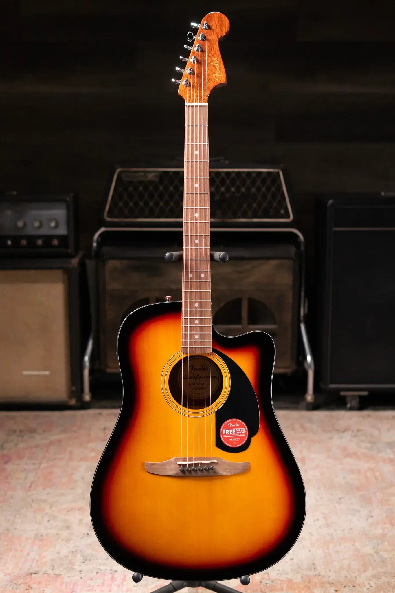 Fender California Standard Redondo CE Acoustic/Guitar - 3-Color Sunburst