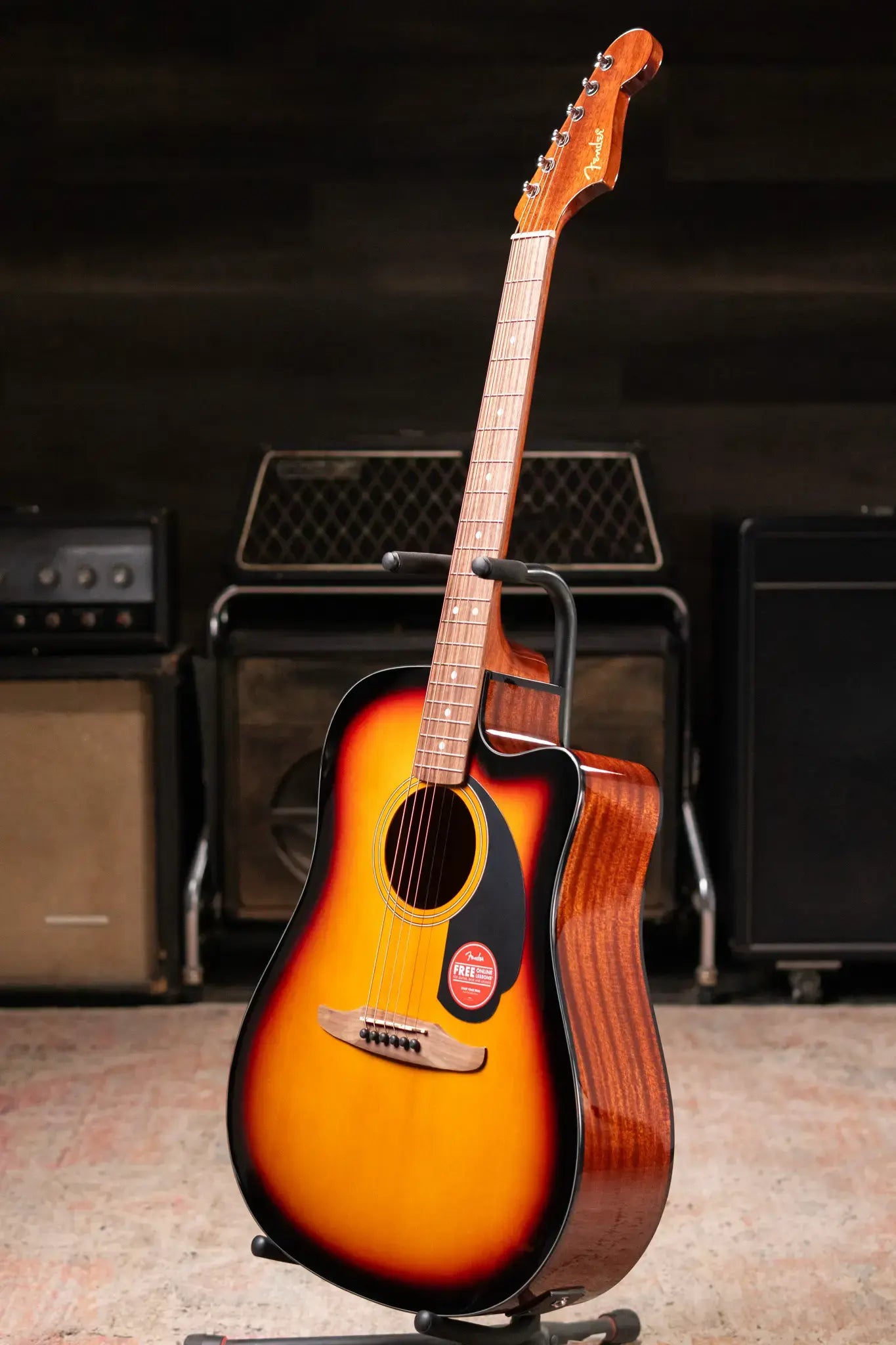 Fender California Standard Redondo CE Acoustic/Guitar - 3-Color Sunburst