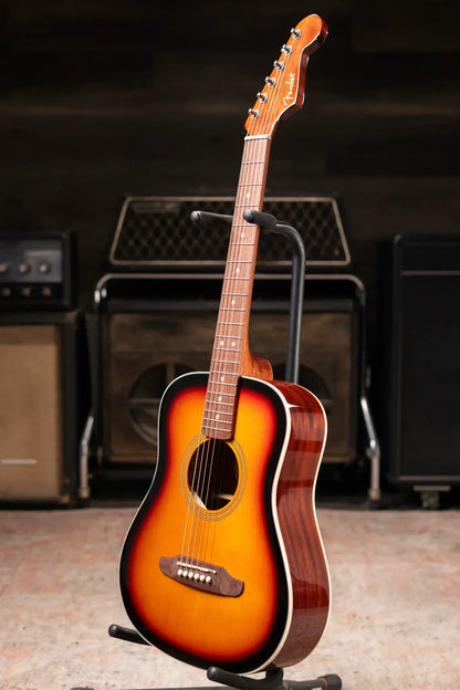 Fender California Standard Redondo Mini Acoustic Guitar - 3-Color Sunburst with Gig Bag