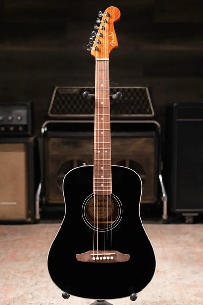 Fender California Standard Redondo Mini Acoustic Guitar - Black with Gig Bag