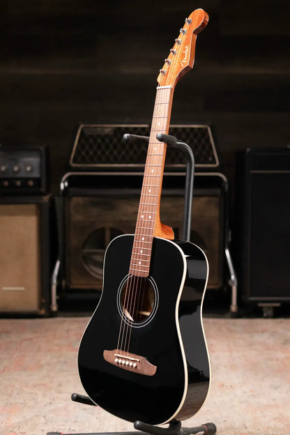 Fender California Standard Redondo Mini Acoustic Guitar - Black with Gig Bag