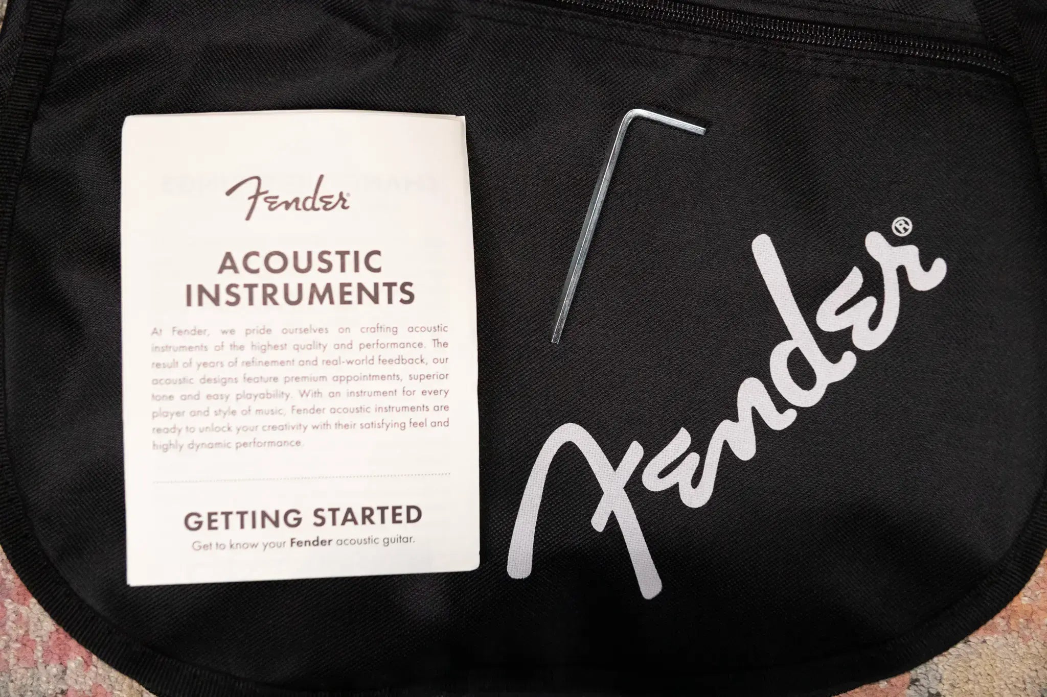 Fender California Standard Redondo Mini Acoustic Guitar - Black with Gig Bag