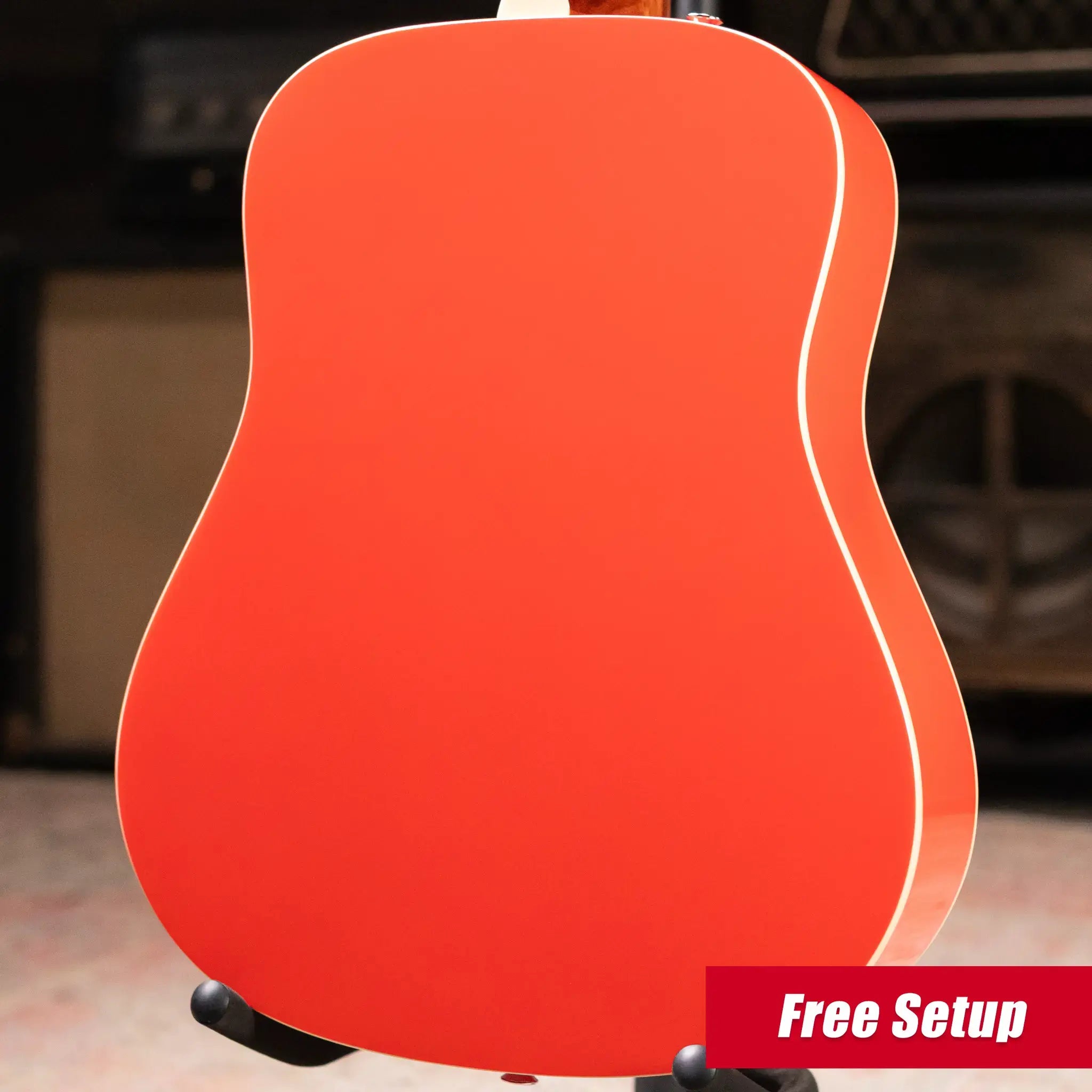 Fender California Standard Redondo Mini Acoustic Guitar - Fiesta Red with Gig Bag
