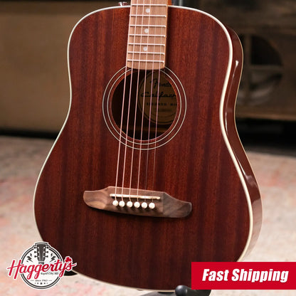 Fender California Standard Redondo Mini Acoustic Guitar - Natural Sapele with Gig Bag