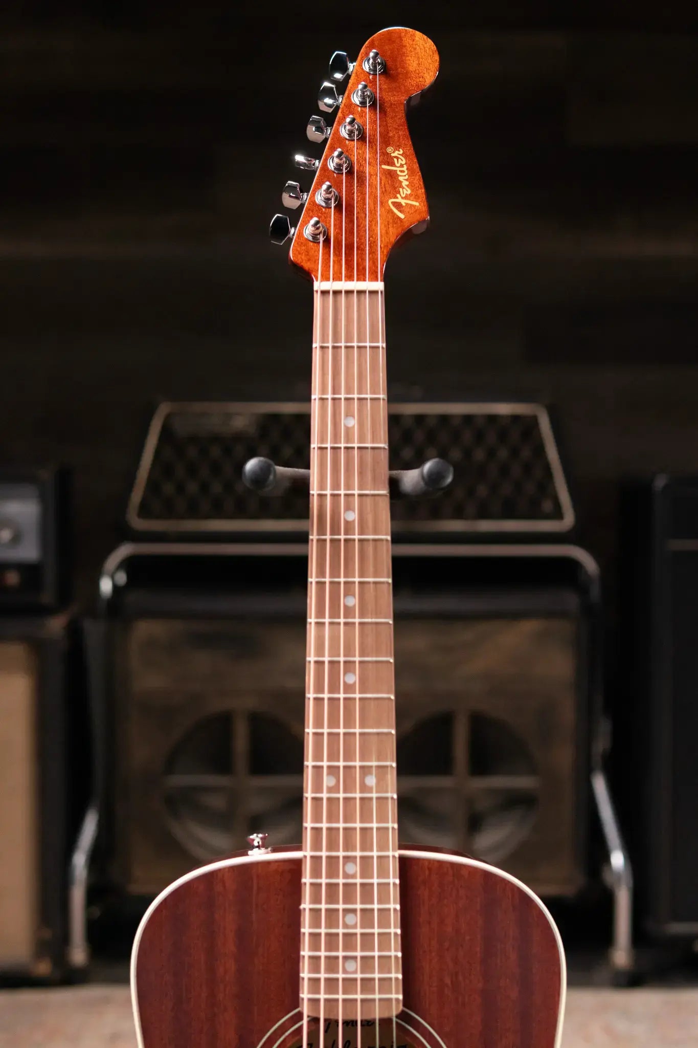 Fender California Standard Redondo Mini Acoustic Guitar - Natural Sapele with Gig Bag