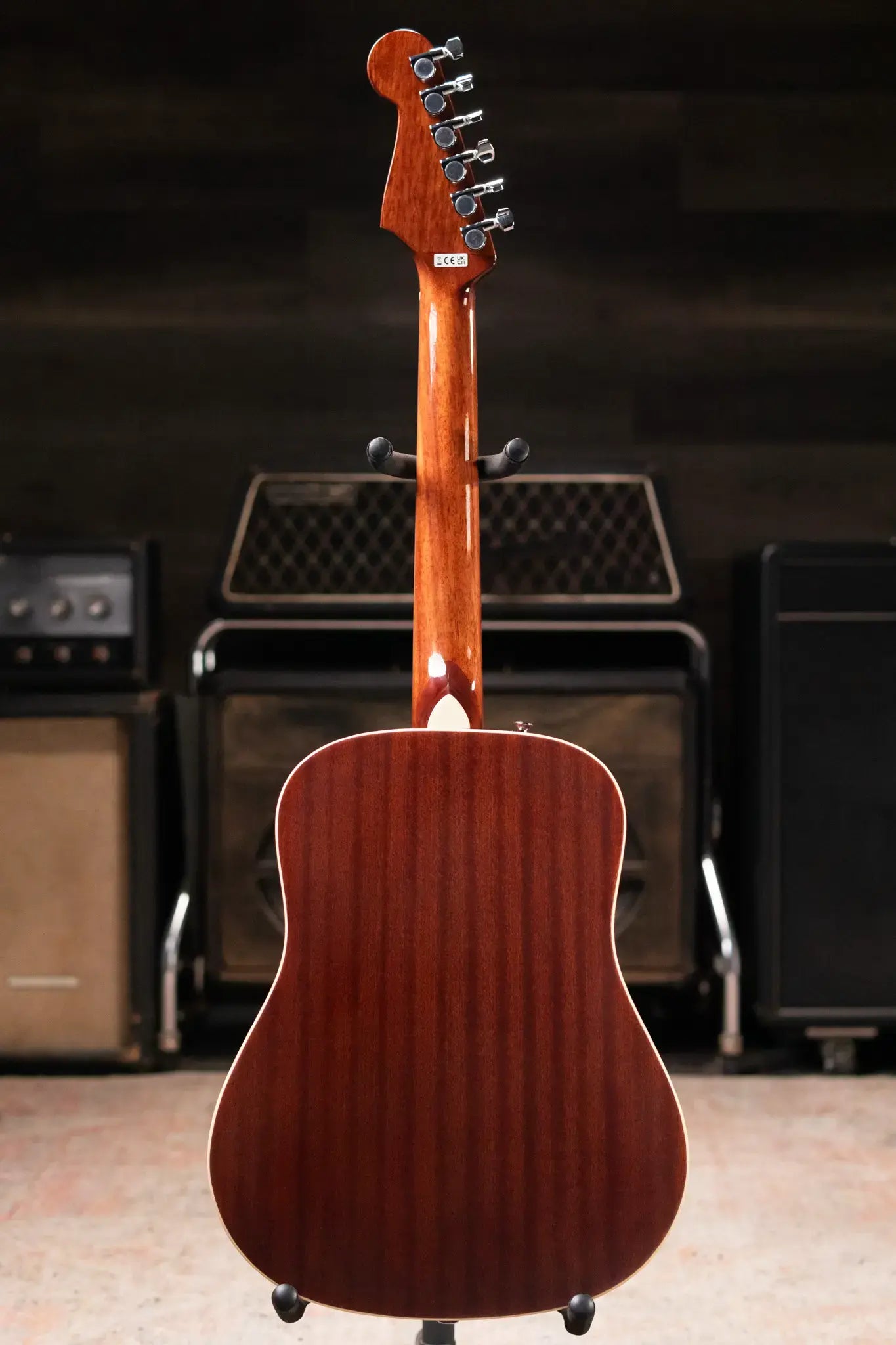 Fender California Standard Redondo Mini Acoustic Guitar - Natural Sapele with Gig Bag