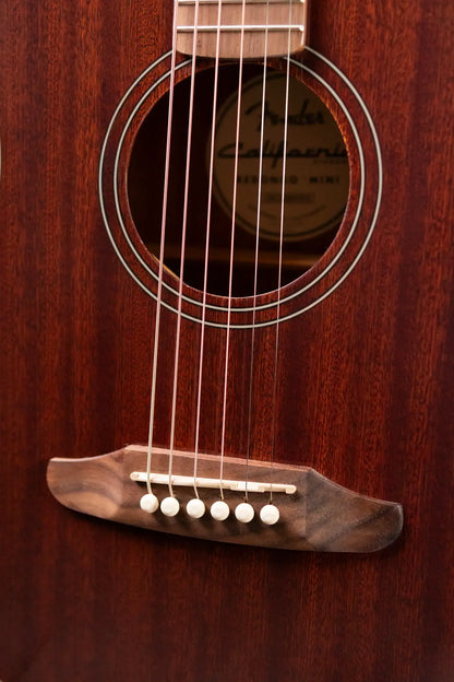 Fender California Standard Redondo Mini Acoustic Guitar - Natural Sapele with Gig Bag
