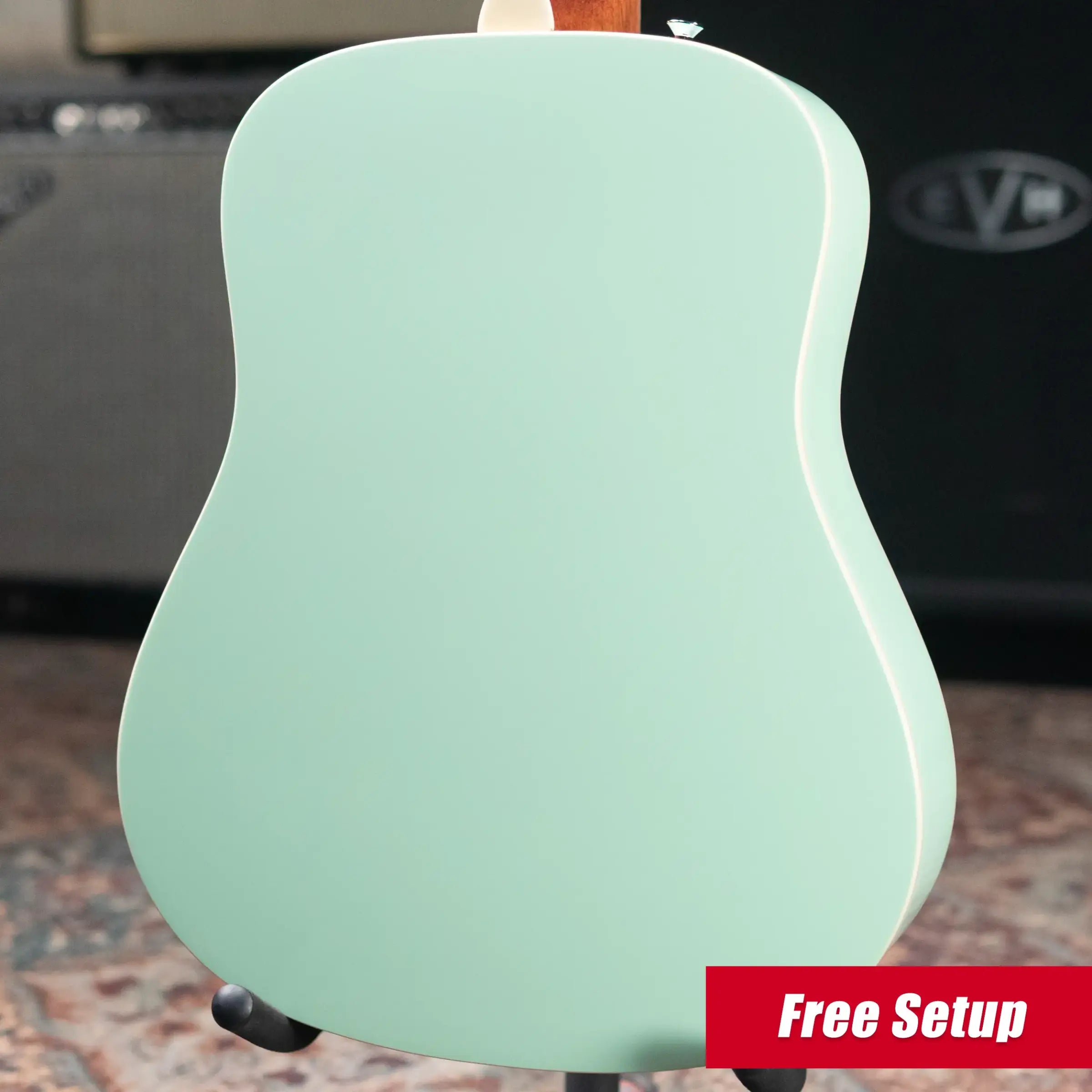 Fender California Standard Redondo Mini Acoustic Guitar - Surf Green with Gig Bag