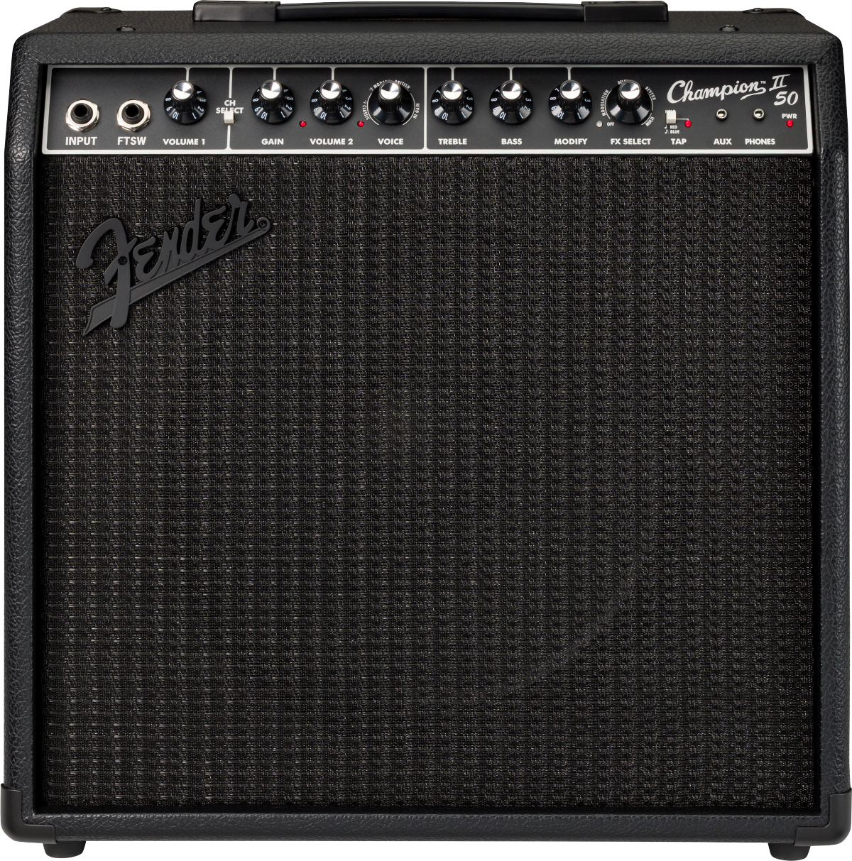 Fender Champion II 50 Blackout 112 Guitar Combo Amplifier
