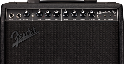 Fender Champion II 50 Blackout 112 Guitar Combo Amplifier