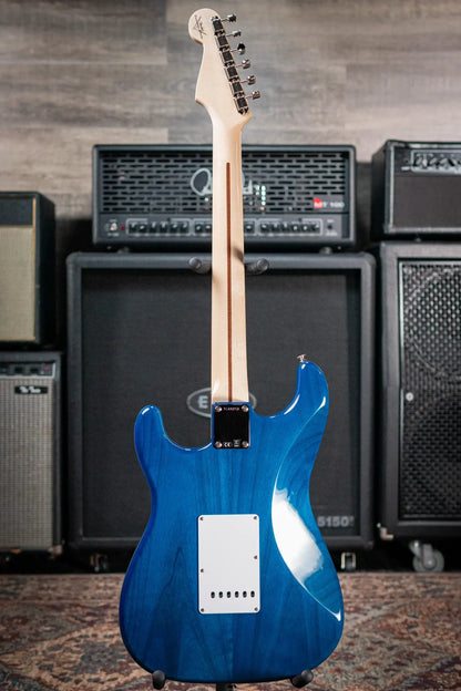 Fender Custom Shop 1955 Stratocaster Electric Guitar - Quilted Sapphire Blue Transparent with Hardshell Case