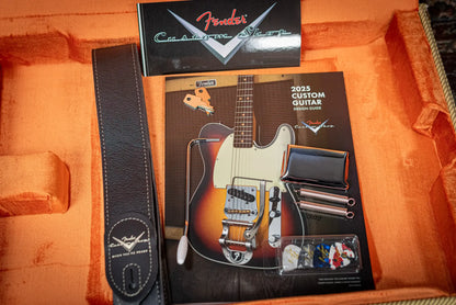 Fender Custom Shop 1955 Stratocaster Electric Guitar - Quilted Sapphire Blue Transparent with Hardshell Case