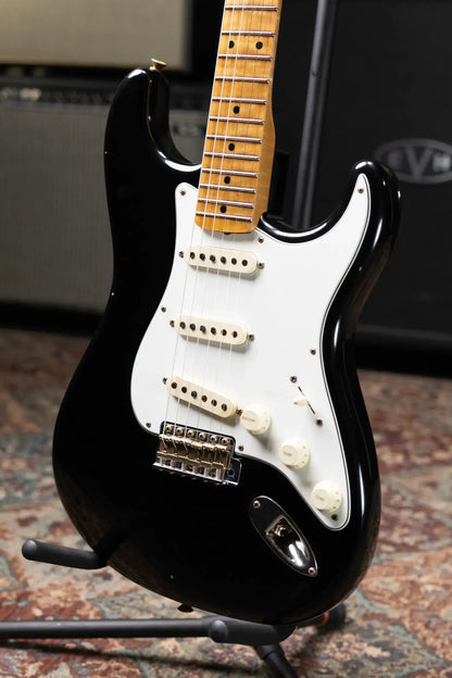 Fender Custom Shop 1955 Stratocaster Journeyman Relic Electric Guitar - Black with Hardshell Case