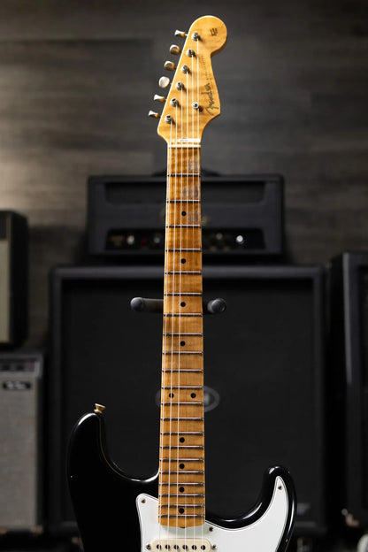 Fender Custom Shop 1955 Stratocaster Journeyman Relic Electric Guitar - Black with Hardshell Case