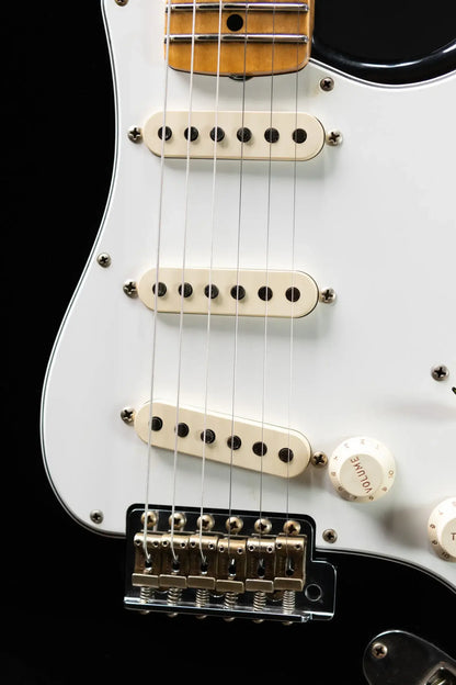 Fender Custom Shop 1955 Stratocaster Journeyman Relic Electric Guitar - Black with Hardshell Case