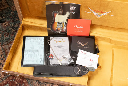 Fender Custom Shop 1963 Jazzmaster Relic Electric Guitar - Aged Shell Pink with Hardshell Case