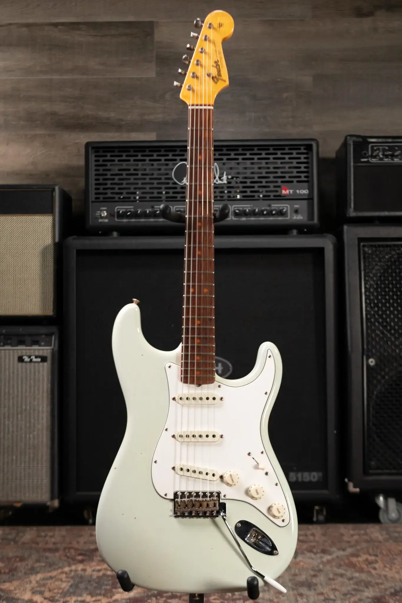 Fender Custom Shop 1964 Journeyman Relic Stratocaster Electric Guitar - Super Faded Sonic Blue with Hardshell Case - Used