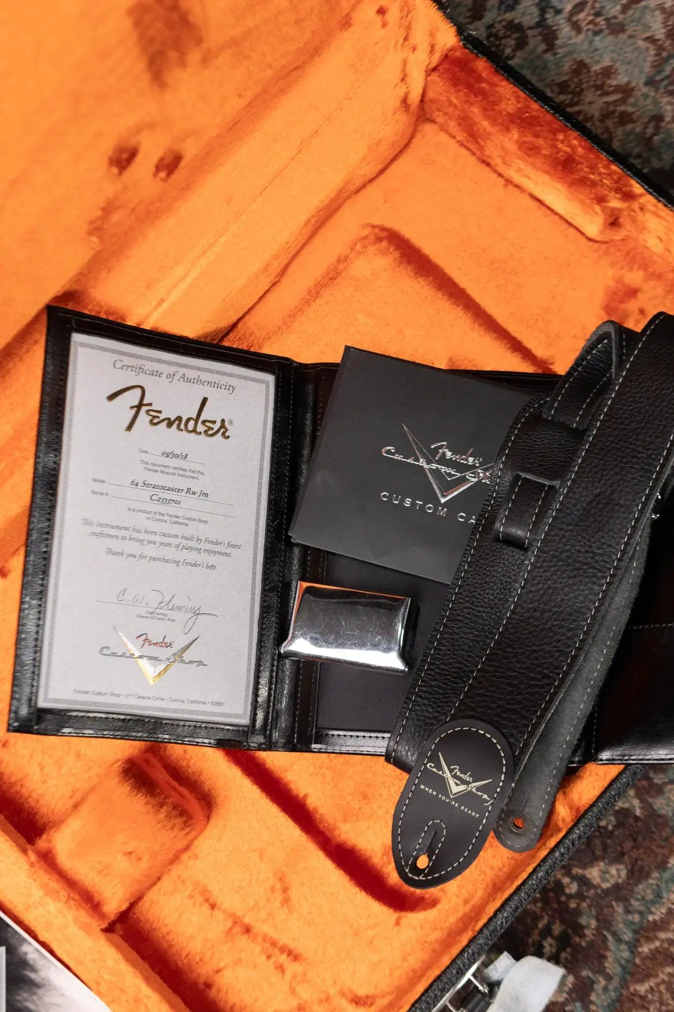 Fender Custom Shop 1964 Journeyman Relic Stratocaster Electric Guitar - Super Faded Sonic Blue with Hardshell Case - Used