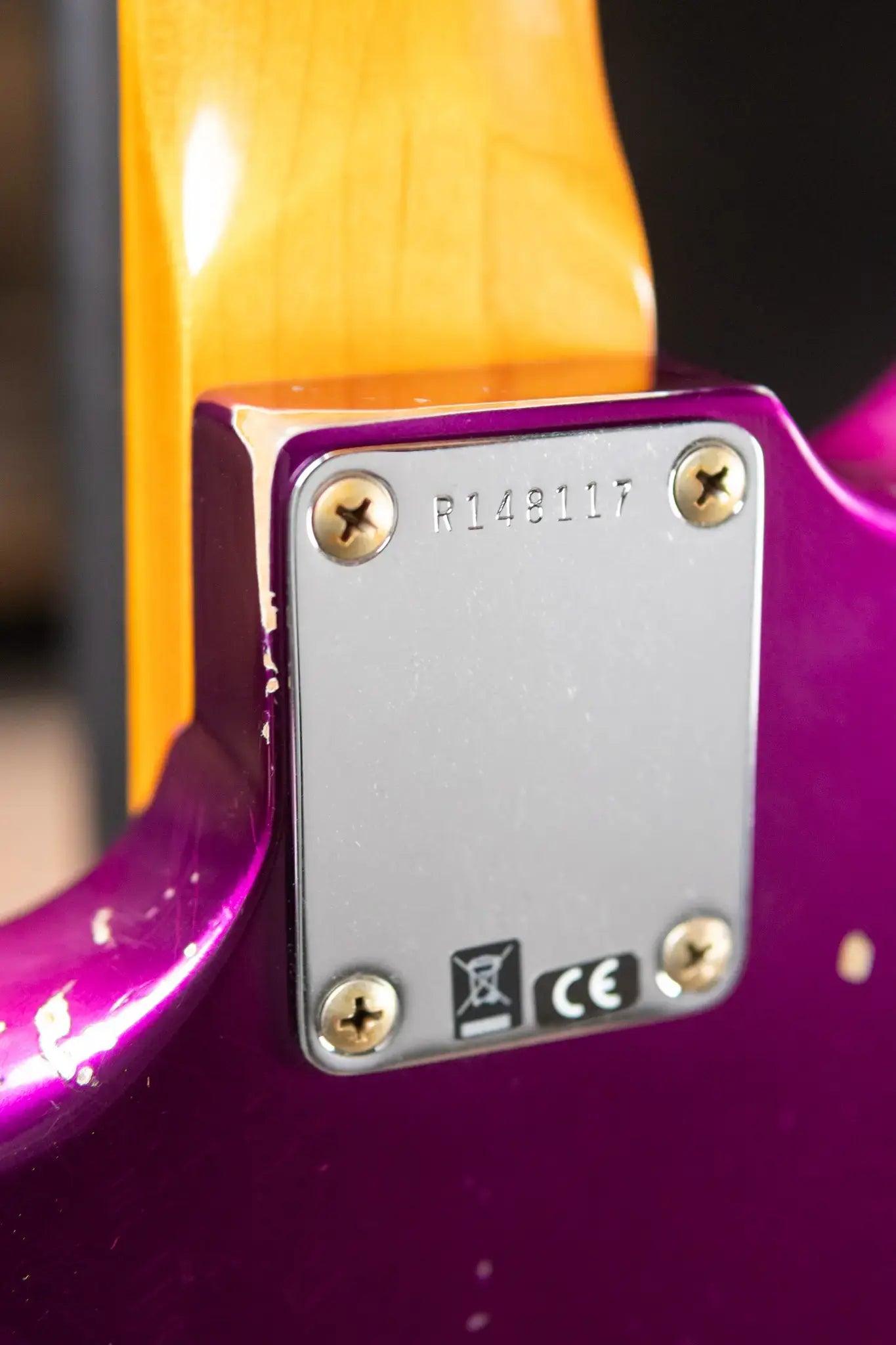 Fender Custom Shop 1965 Jaguar Heavy Relic Electric Guitar - Faded Purple Metallic with Hardshell Case