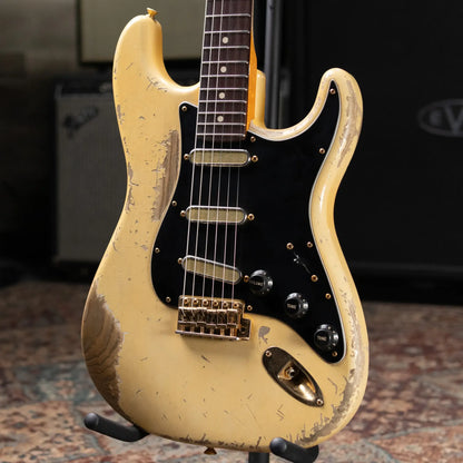 Fender Custom Shop 1966 Stratocaster Masterbuilt By Austin MacNutt Heavy Relic – Olympic White with Hardshell Case