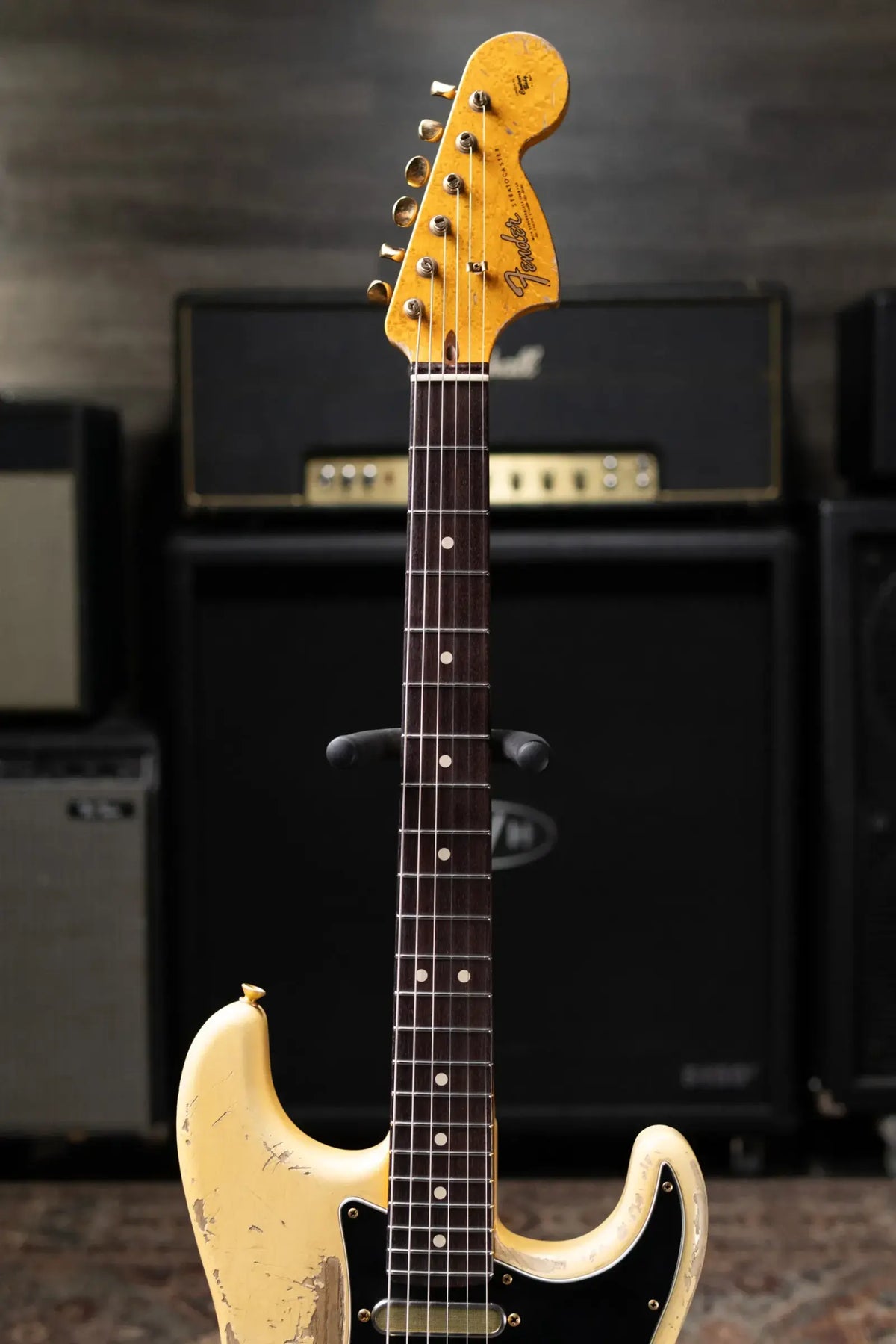 Fender Custom Shop 1966 Stratocaster Masterbuilt By Austin MacNutt Heavy Relic – Olympic White with Hardshell Case