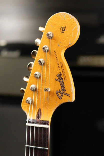 Fender Custom Shop 1966 Stratocaster Masterbuilt By Austin MacNutt Heavy Relic – Olympic White with Hardshell Case