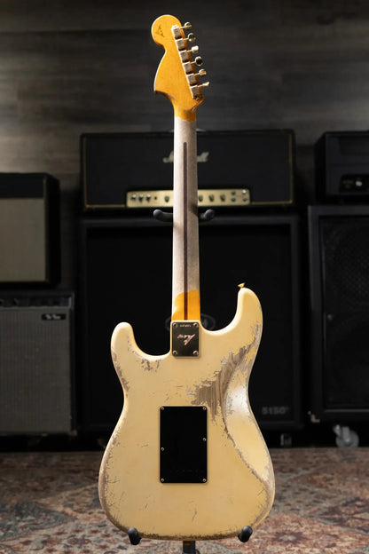 Fender Custom Shop 1966 Stratocaster Masterbuilt By Austin MacNutt Heavy Relic – Olympic White with Hardshell Case