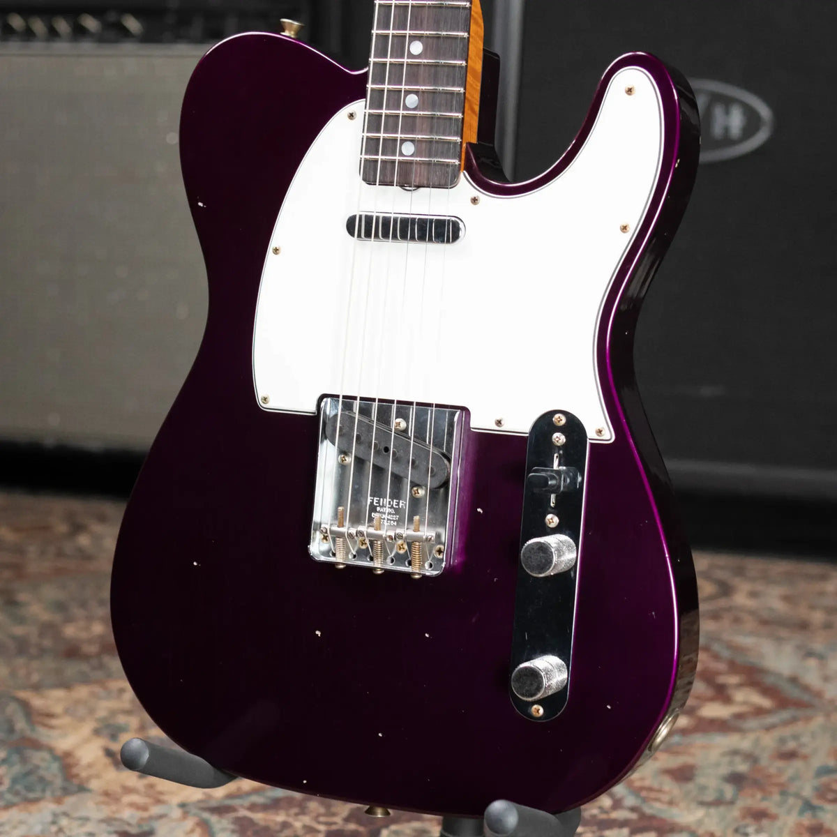 Fender Custom Shop 1968 Telecaster Journeyman Relic Electric Guitar - Purple Metallic with Hardshell Case