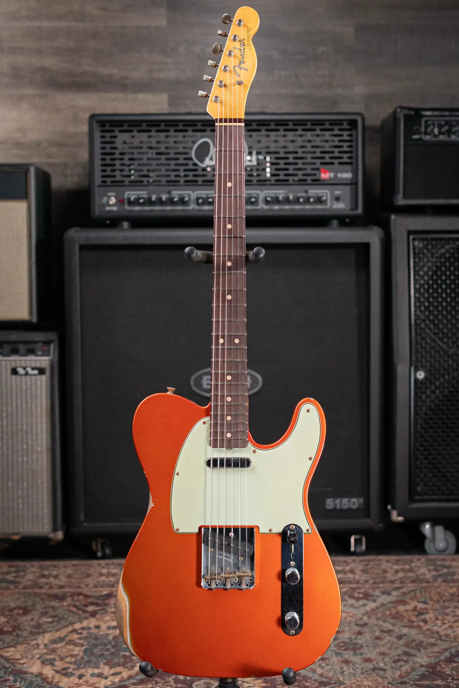 Fender Custom Shop 2026 NAMM #137 Limited Edition 1963 Telecaster Relic Electric Guitar - Candy Tangerine with Hardshell Case